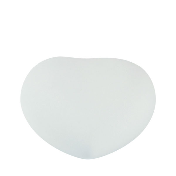 Keramik-Tierurne-Velvety-Heart-Weiß